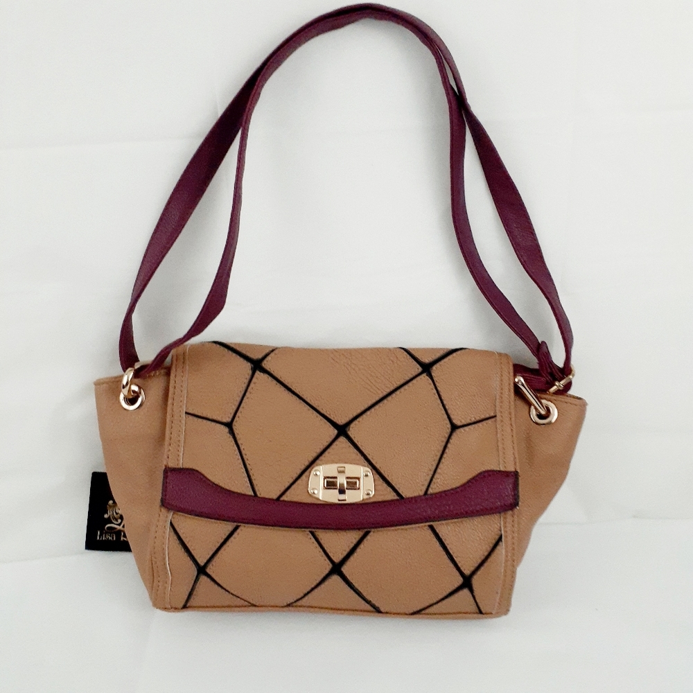 Lisa Renee Brown Shoulder bag in Puzzle Design